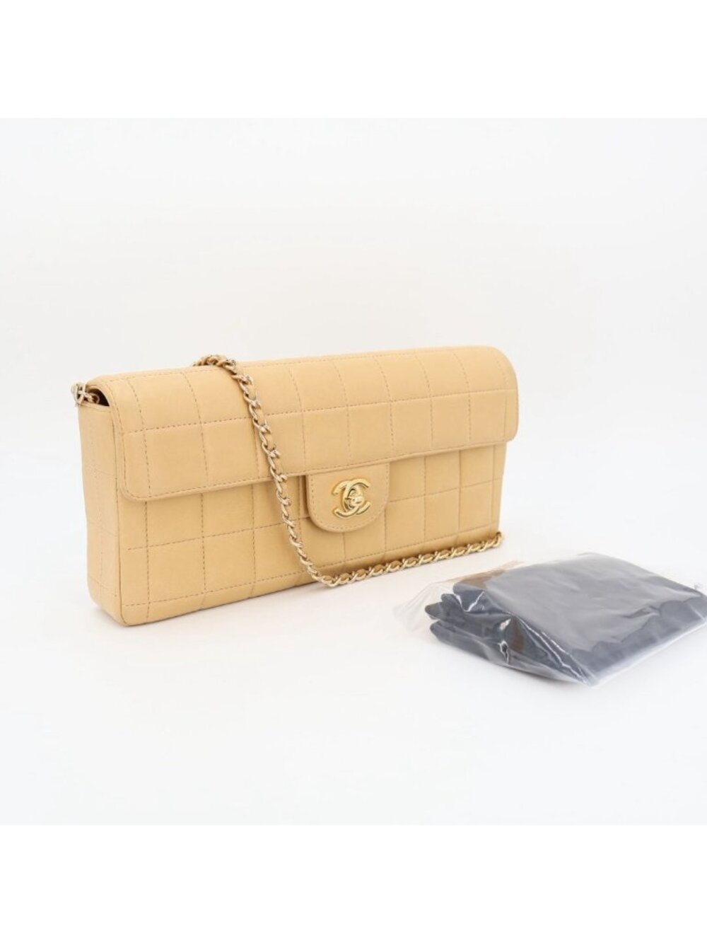 Chanel Chane Choco Bar Lambskin Chain Shoulder